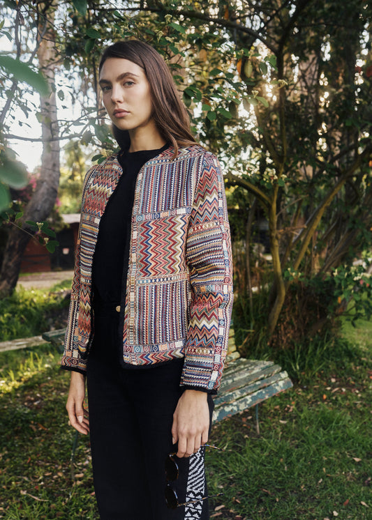 CLASSIC JACKET REGULAR BURGOS MULTICOLORED