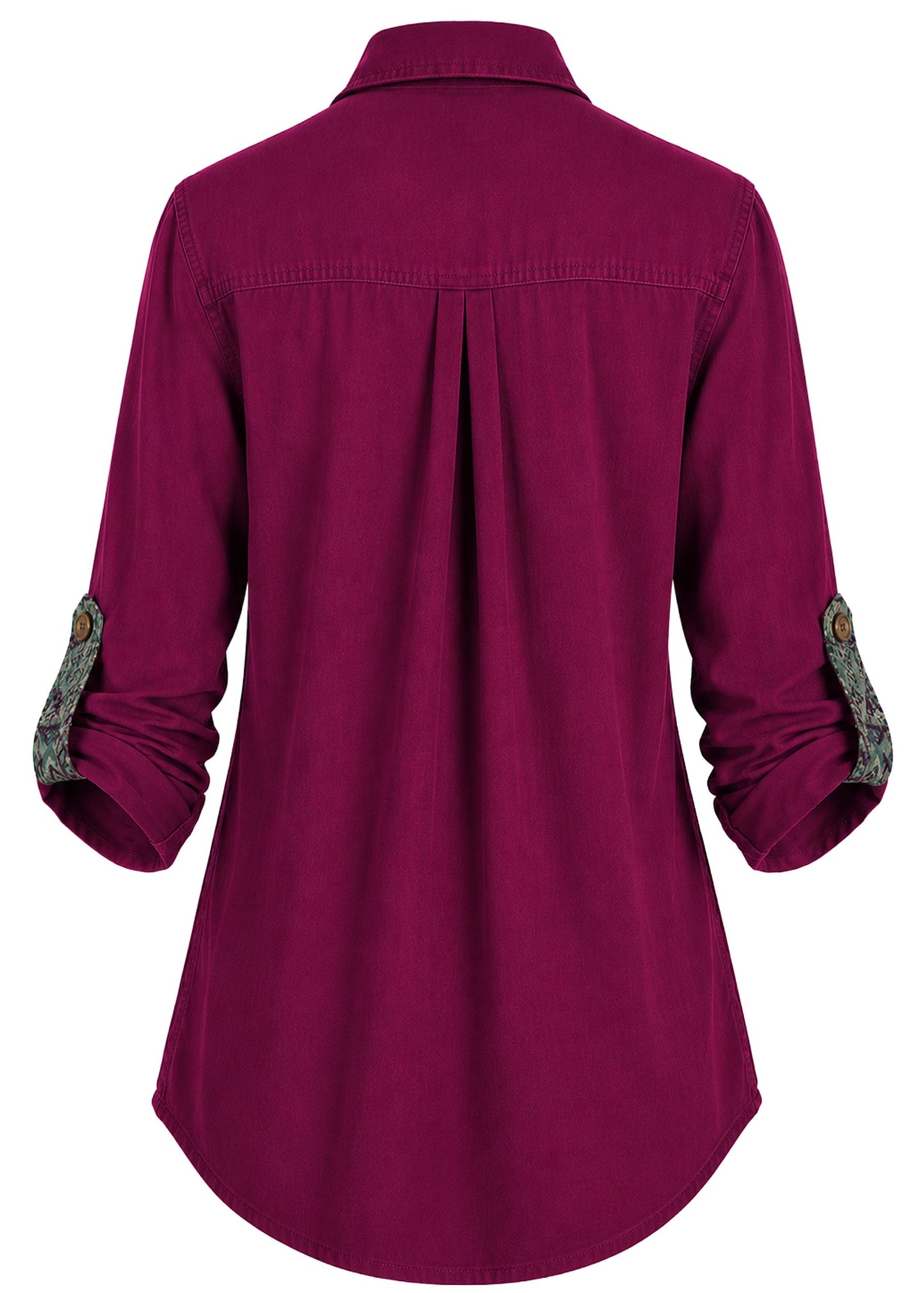 SHIRT OVERSHIRT OVERSIZED BALI MAGENTA MINT TRACE