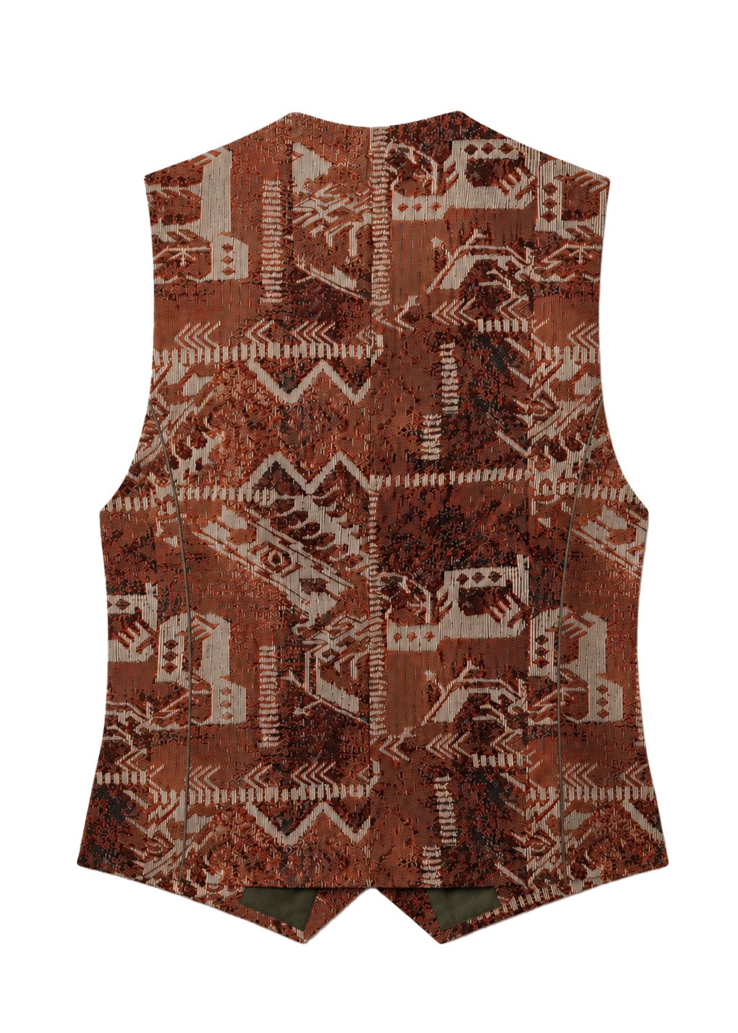 CLASSIC VEST REGULAR LUXOR TERRACOTA TRACE