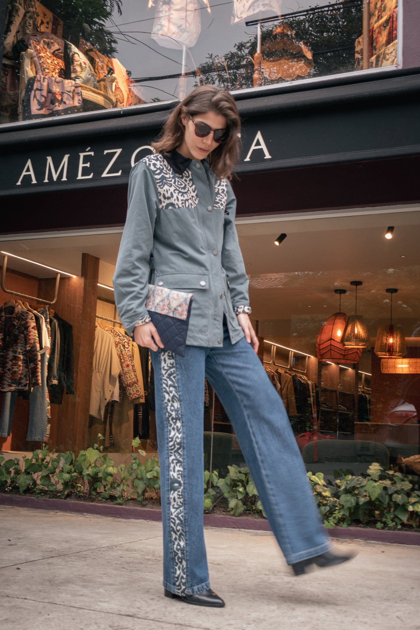 BOMBER JACKET OVERSIZED ALASKA LIGHT BLUE INDIA BLUE