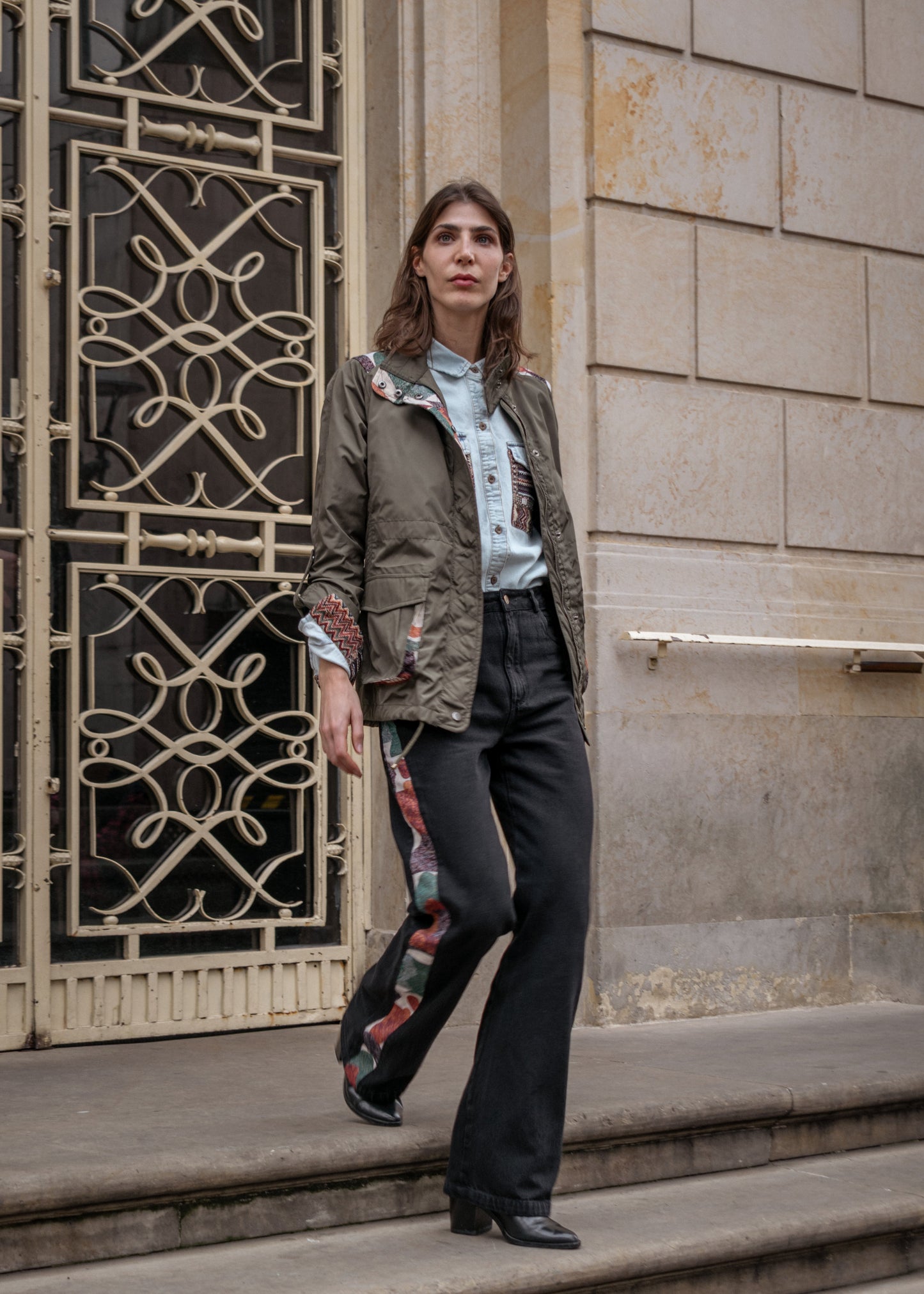 FIELD JACKET REGULAR BERLIN MILITARY GREEN COLORS