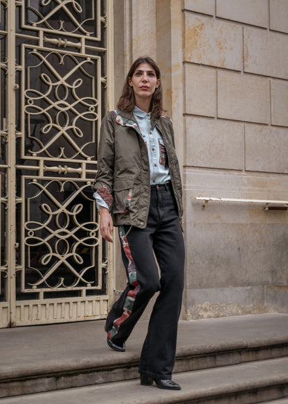 FIELD JACKET REGULAR BERLIN MILITARY GREEN COLORS