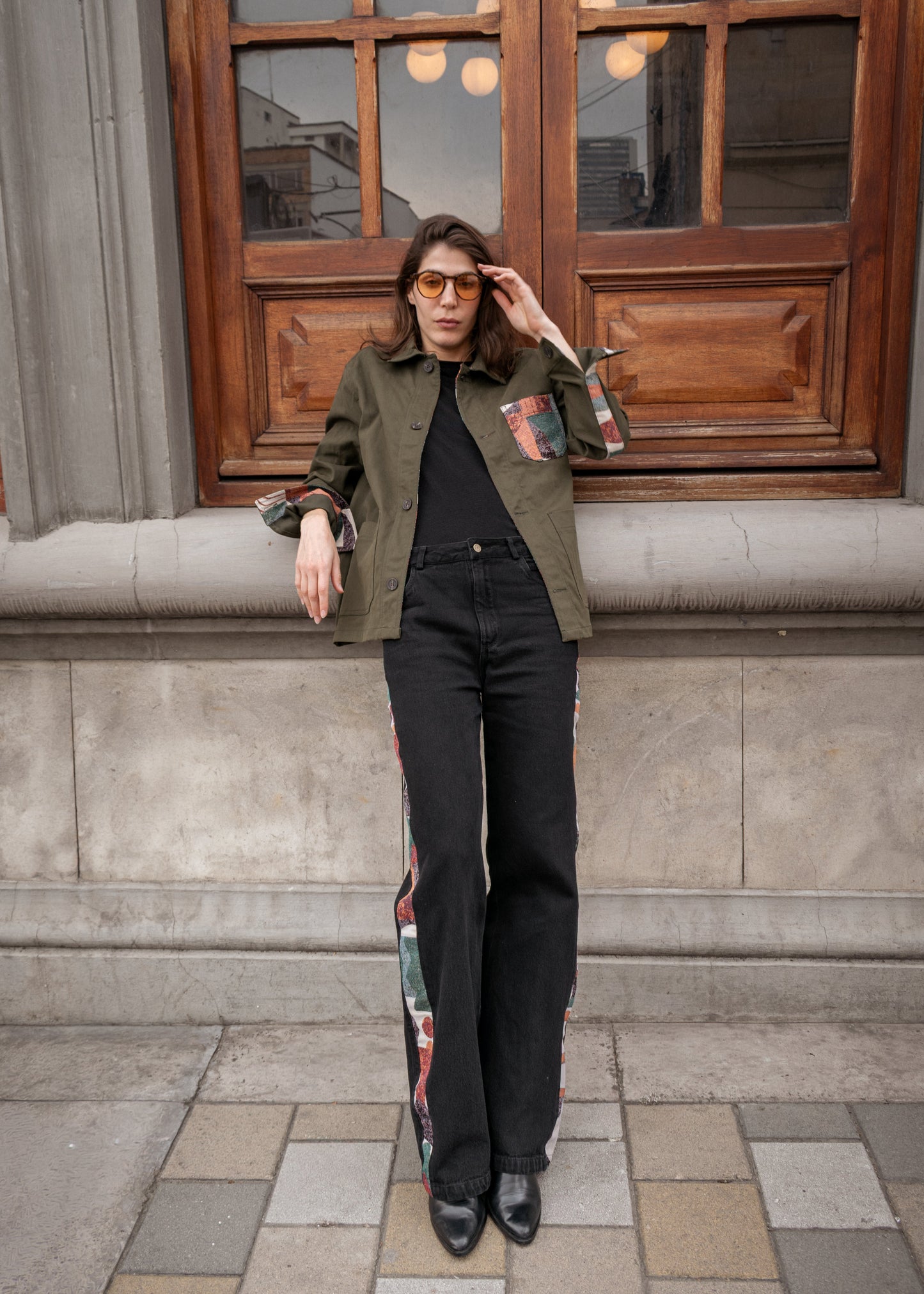 WORK JACKET REGULAR BROOKLYN OLIVE GREEN COLORS