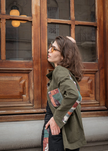 WORK JACKET REGULAR BROOKLYN OLIVE GREEN COLORS
