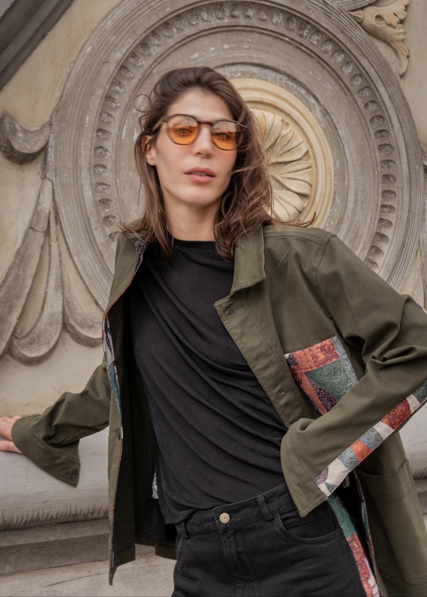 WORK JACKET REGULAR BROOKLYN OLIVE GREEN COLORS