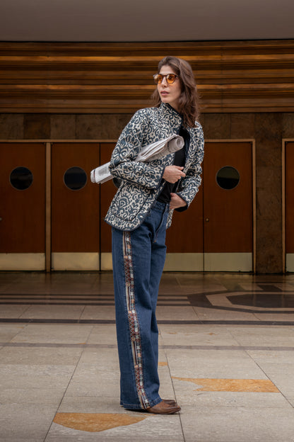 WORK JACKET REGULAR VERONA BLUE INDIA BLUE