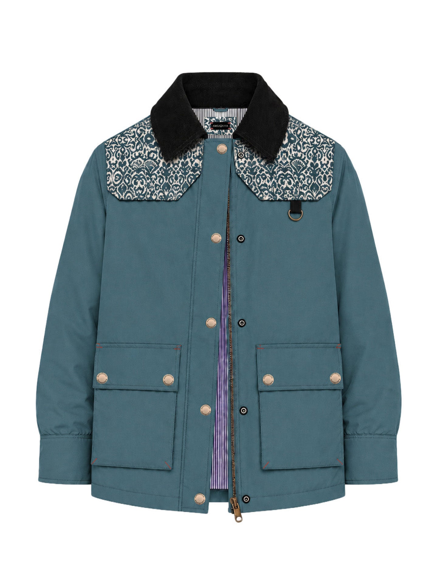 BOMBER JACKET OVERSIZED ALASKA LIGHT BLUE INDIA BLUE