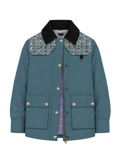 BOMBER JACKET OVERSIZED ALASKA LIGHT BLUE INDIA BLUE