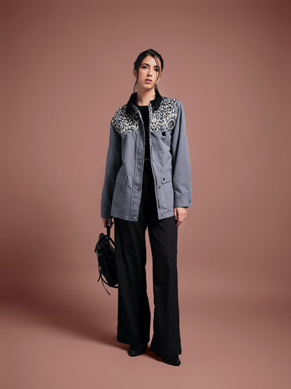 BOMBER JACKET OVERSIZED ALASKA LIGHT BLUE INDIA BLUE