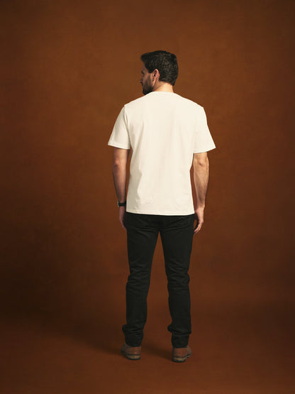 TSHIRT ROUND NECK REGULAR PORTLAND OFF WHITE OWL