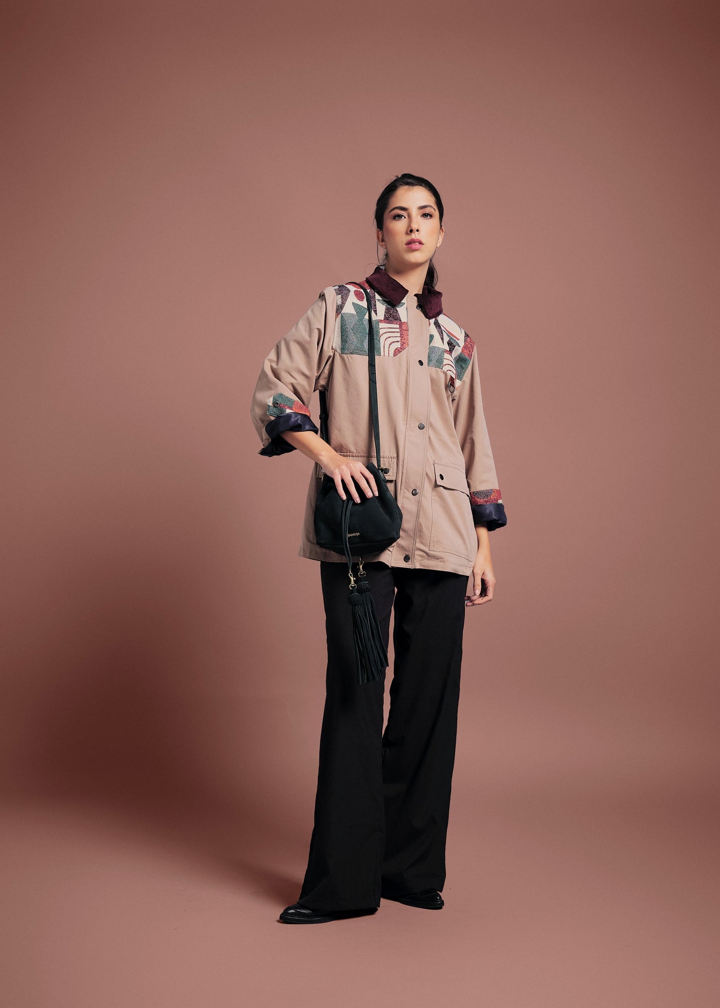 BOMBER JACKET OVERSIZED ALASKA KHAKI COLORS