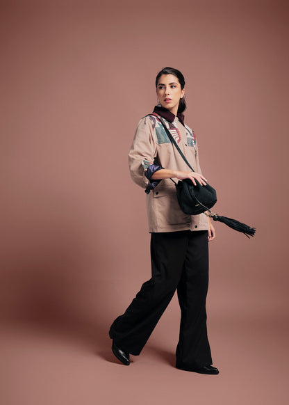 BOMBER JACKET OVERSIZED ALASKA KHAKI COLORS