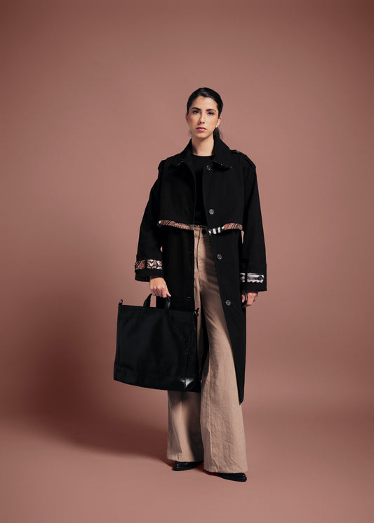 TRENCH COAT REGULAR MILÁN BLACK UYUNI