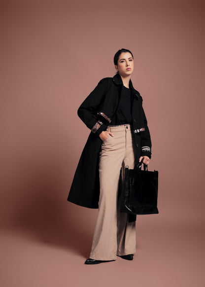 TRENCH COAT REGULAR MILÁN BLACK UYUNI