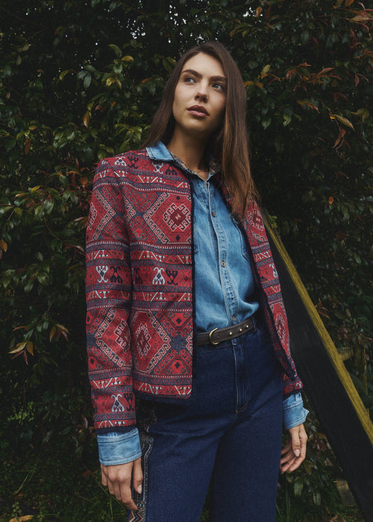 CLASSIC JACKET REGULAR BURGOS RED PERSA