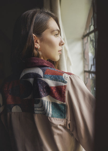 BOMBER JACKET OVERSIZED ALASKA KHAKI COLORS