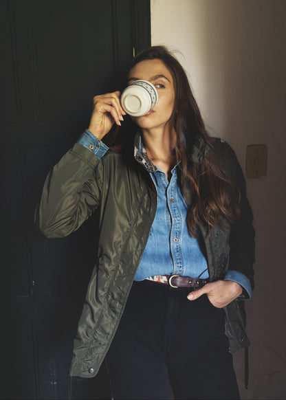 FIELD JACKET REGULAR BERLIN MILITARY GREEN COLORS
