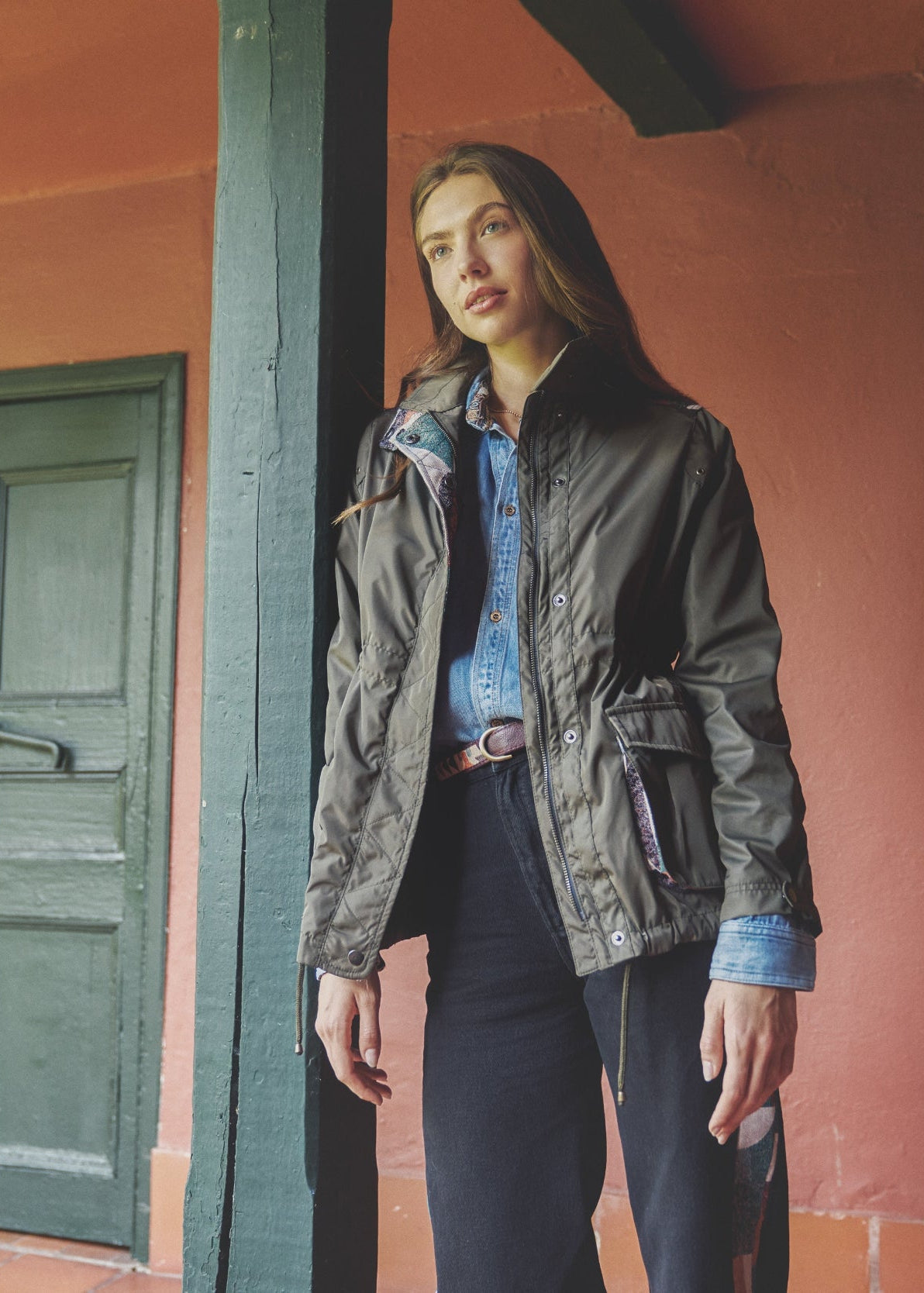 FIELD JACKET REGULAR BERLIN MILITARY GREEN COLORS