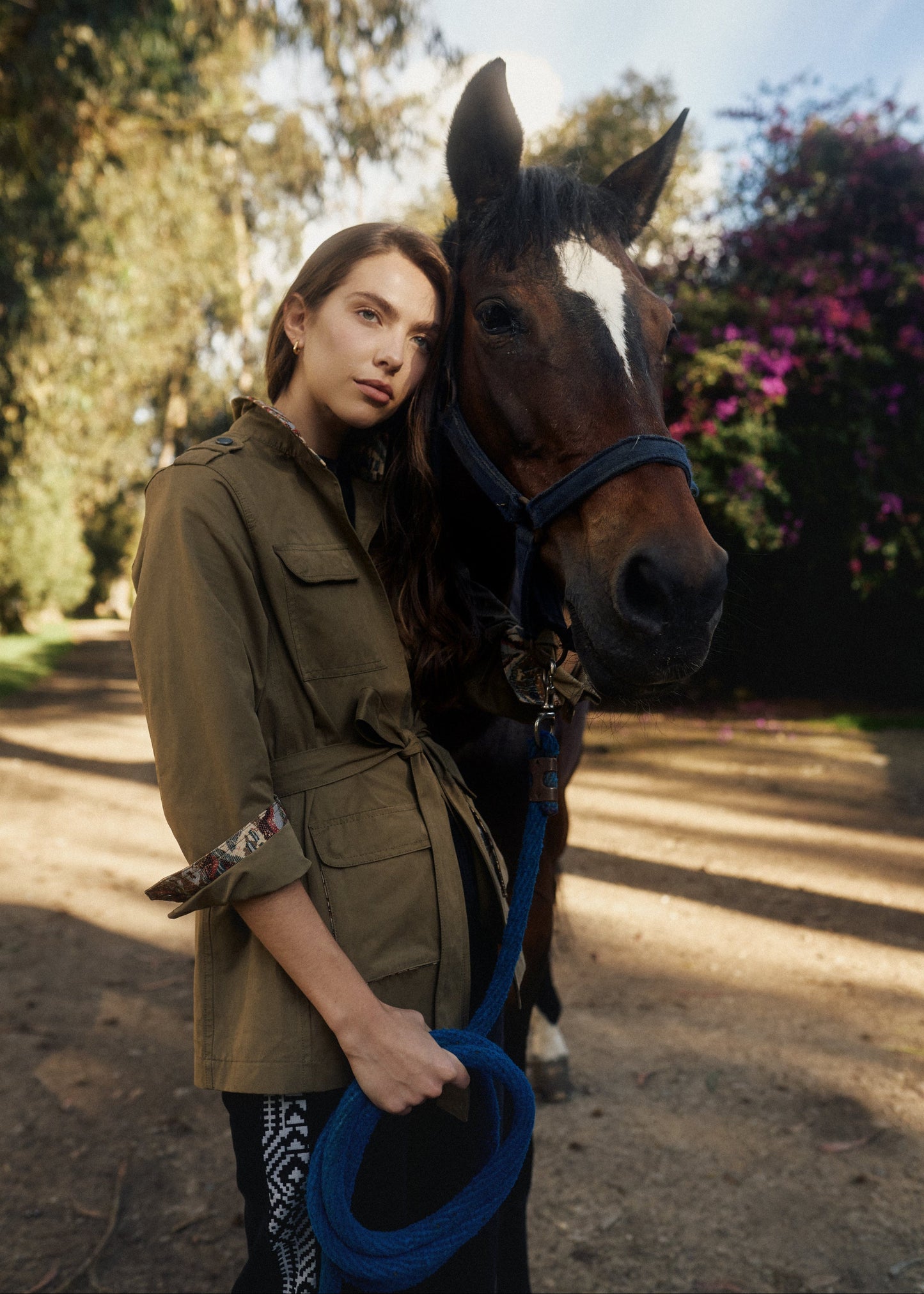 SAFARI JACKET REGULAR SAHARA GREEN OPTIC ILLUSION