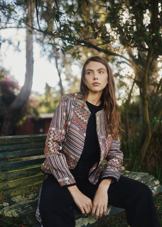 CLASSIC JACKET REGULAR BURGOS MULTICOLORED