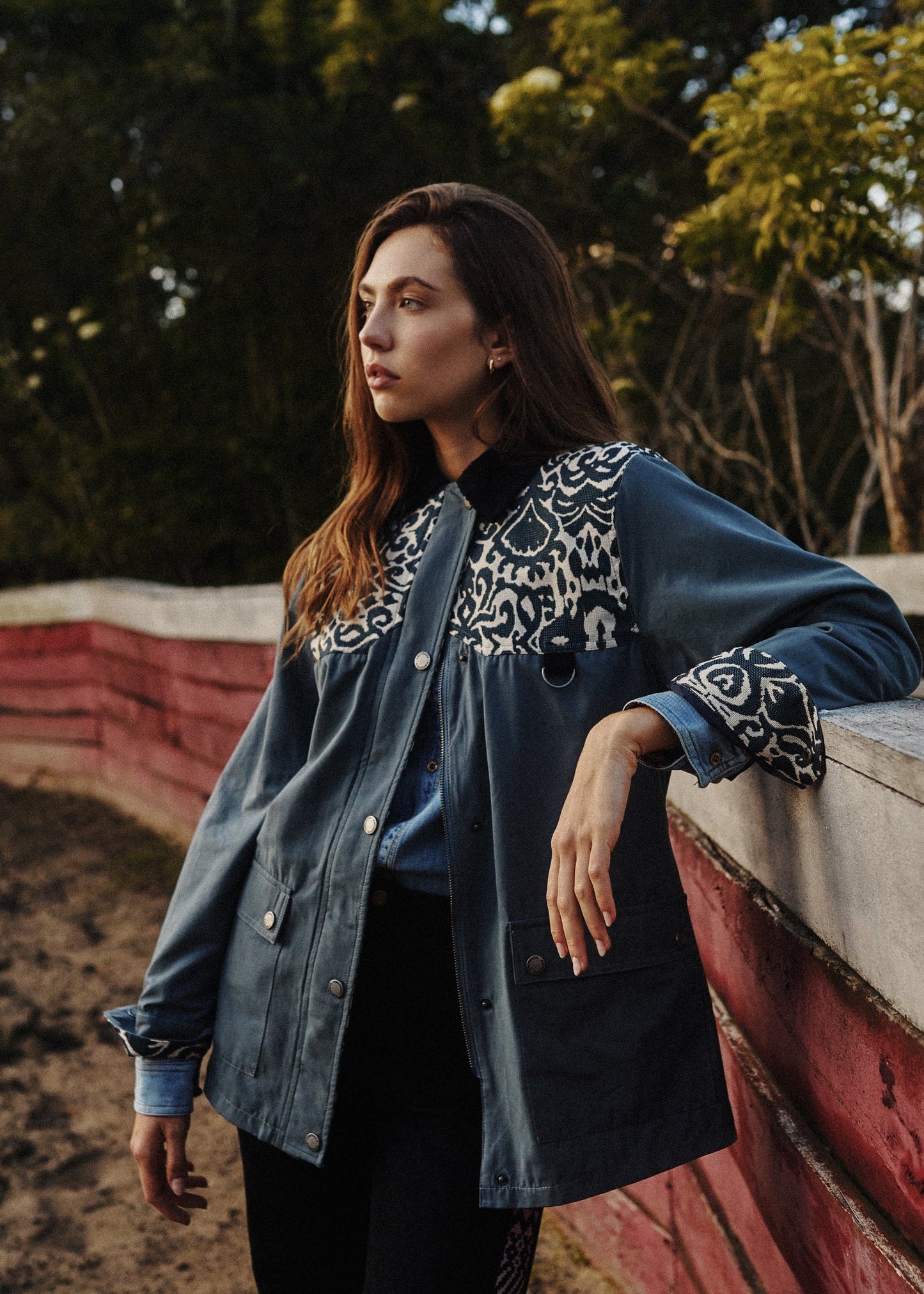 BOMBER JACKET OVERSIZED ALASKA LIGHT BLUE INDIA BLUE