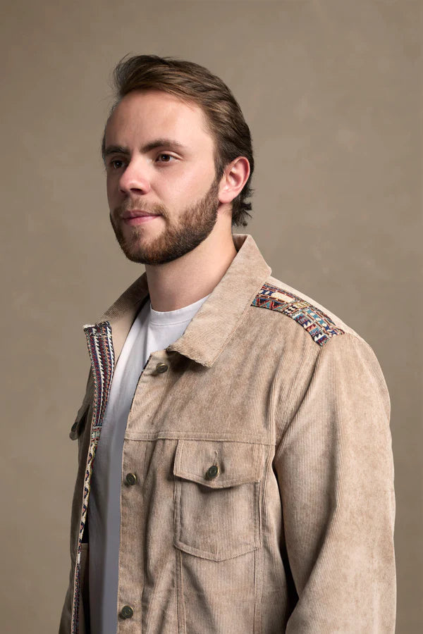 Corduroy jacket khaki tait