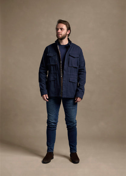 FIELD JACKET REGULAR NASHVILLE NAVY BLUE MULTICOLORED