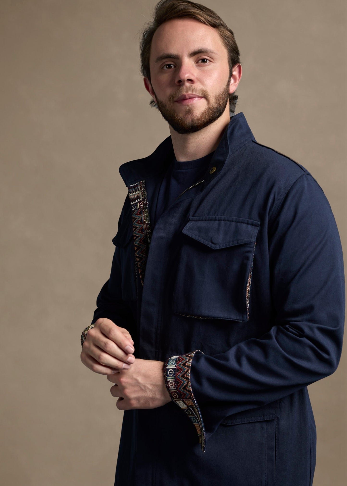 FIELD JACKET REGULAR NASHVILLE NAVY BLUE MULTICOLORED