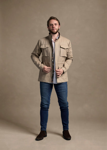 FIELD JACKET REGULAR NASHVILLE KHAKI MULTICOLORED