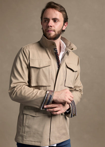 FIELD JACKET REGULAR NASHVILLE KHAKI MULTICOLORED