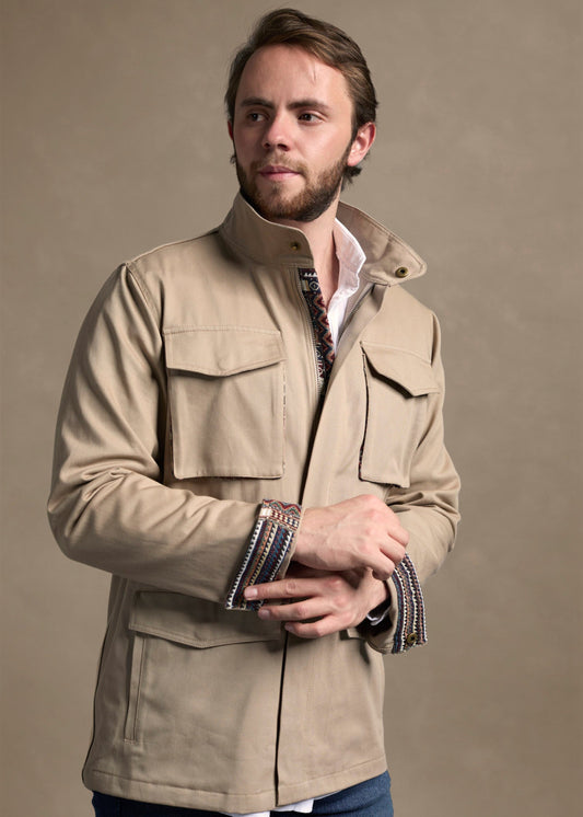 FIELD JACKET REGULAR NASHVILLE KHAKI MULTICOLORED