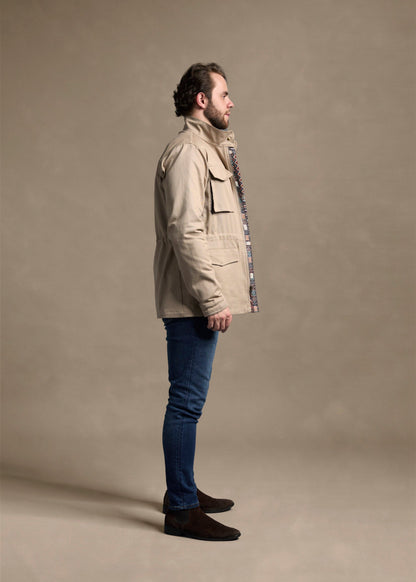 FIELD JACKET REGULAR NASHVILLE KHAKI MULTICOLORED