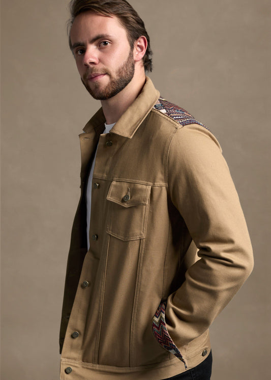 CRUISE JACKET REGULAR OSLO KHAKI MULTICOLORED
