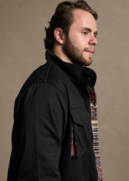 FIELD JACKET REGULAR NASHVILLE BLACK MULTICOLORED