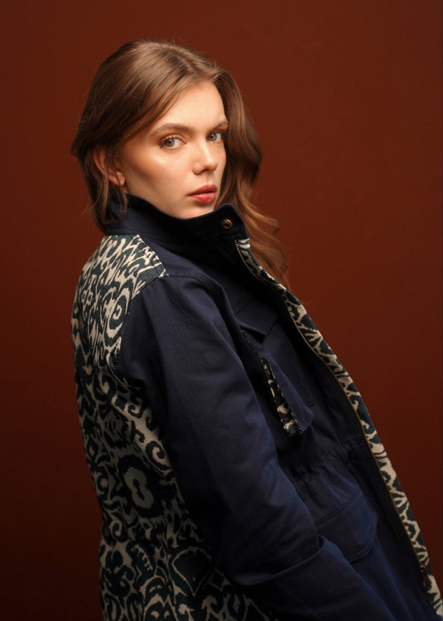FIELD JACKET REGULAR BRUSELAS NAVY INDIA BLUE