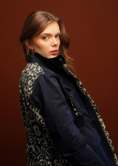 FIELD JACKET REGULAR BRUSELAS NAVY INDIA BLUE