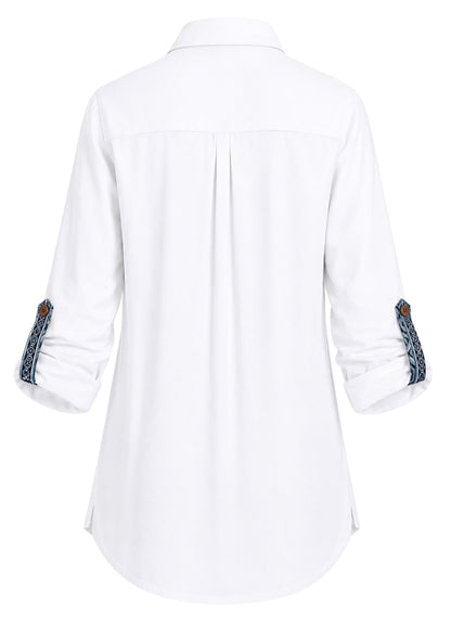 SHIRT OVERSHIRT OVERSIZED BALI WHITE PALM TROPICARIO
