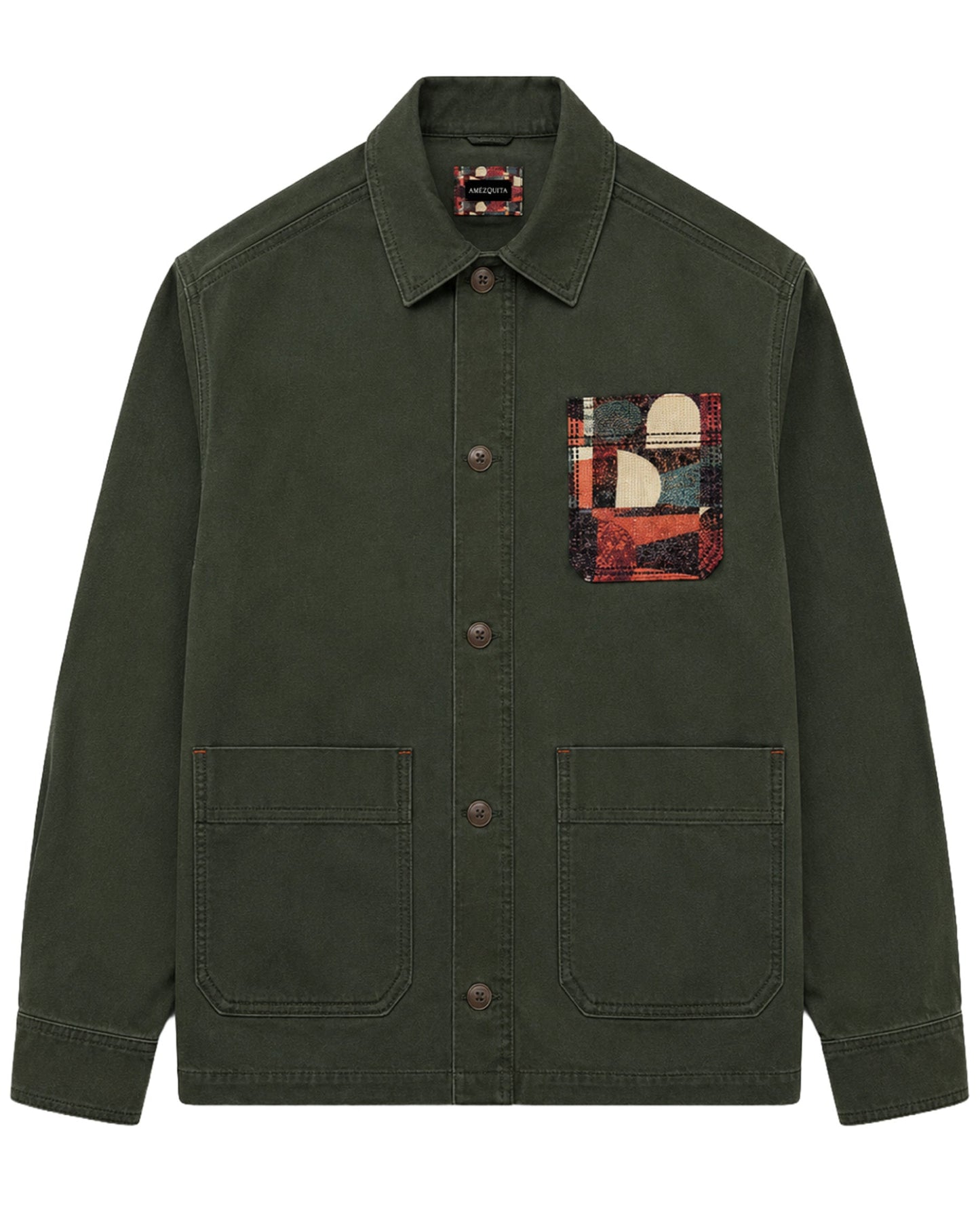 WORK JACKET REGULAR BROOKLYN OLIVE GREEN COLORS
