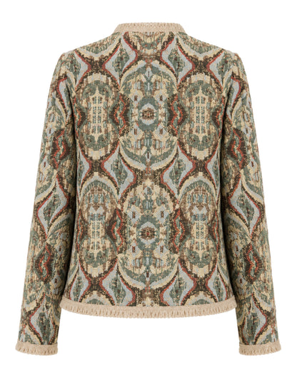 CLASSIC JACKET REGULAR BURGOS GREEN OPTIC ILLUSION