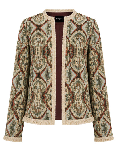 CLASSIC JACKET REGULAR BURGOS GREEN OPTIC ILLUSION