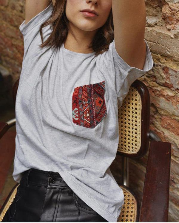 T-shirt grey Moon