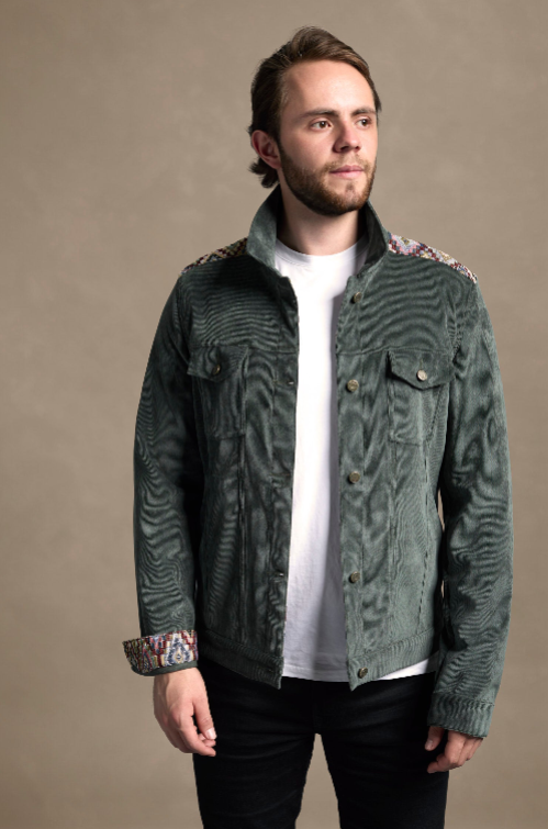 Corduroy jacket green tait