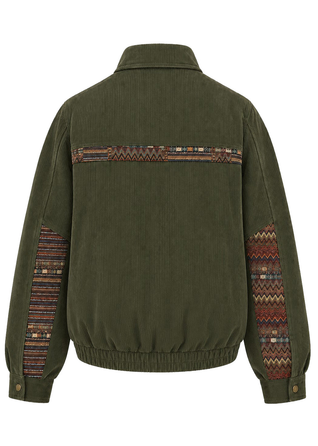BOMBER JACKET REGULAR BONN GREEN MULTICOLORED