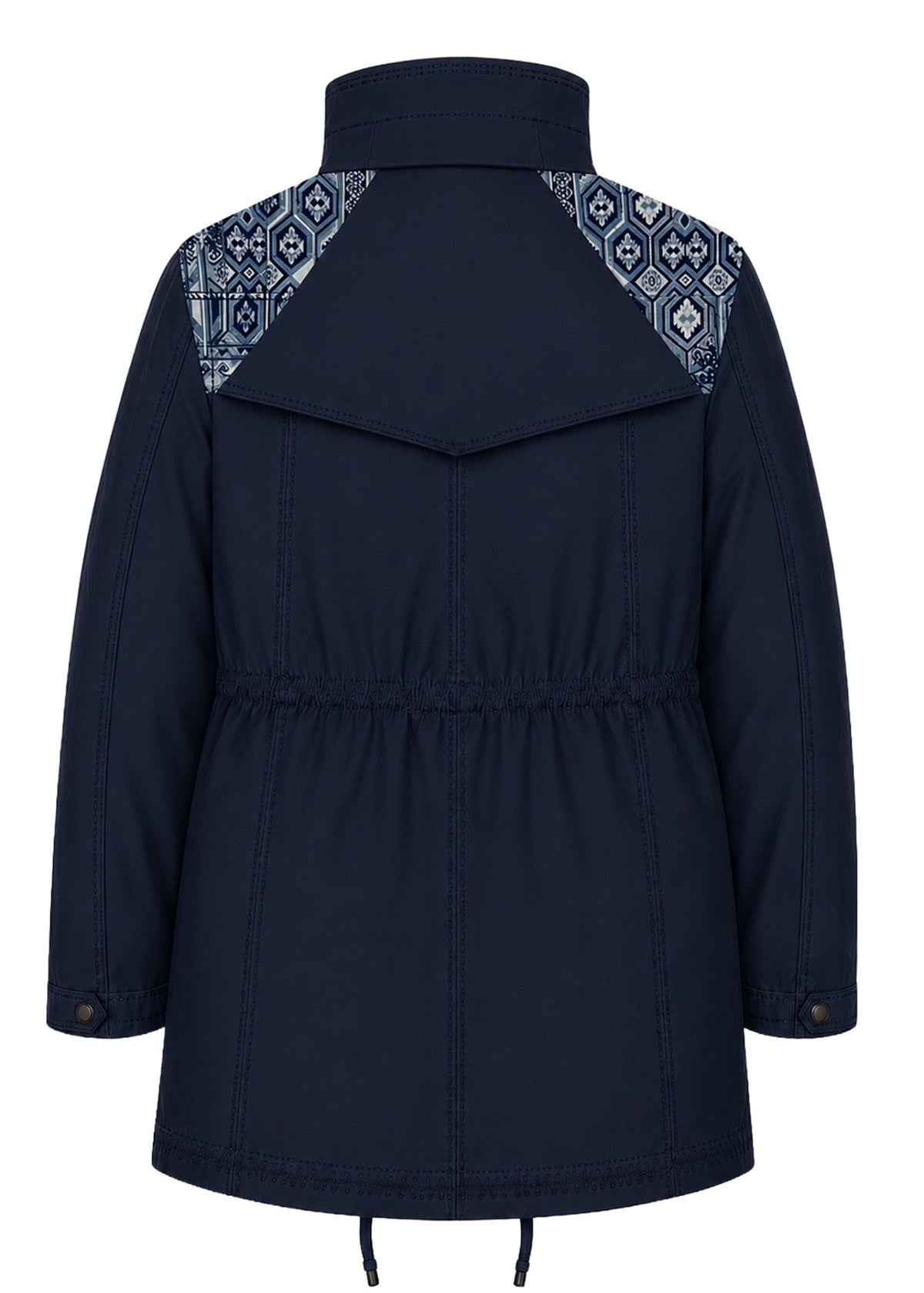 FIELD JACKET REGULAR BERLIN NAVY BLUE PALM TROPICARIO