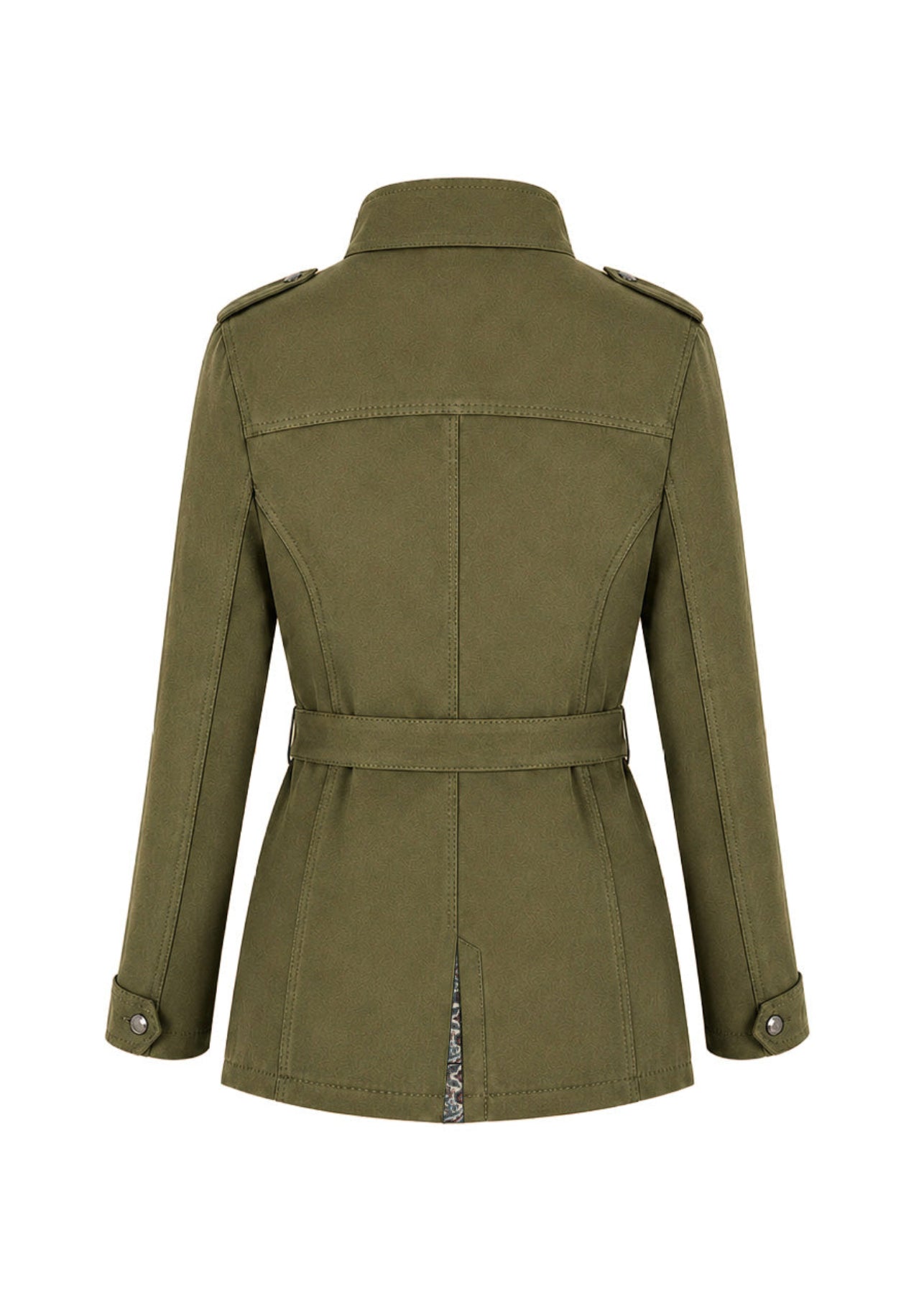 SAFARI JACKET REGULAR SAHARA GREEN OPTIC ILLUSION