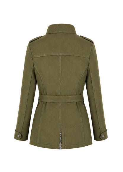 SAFARI JACKET REGULAR SAHARA GREEN OPTIC ILLUSION