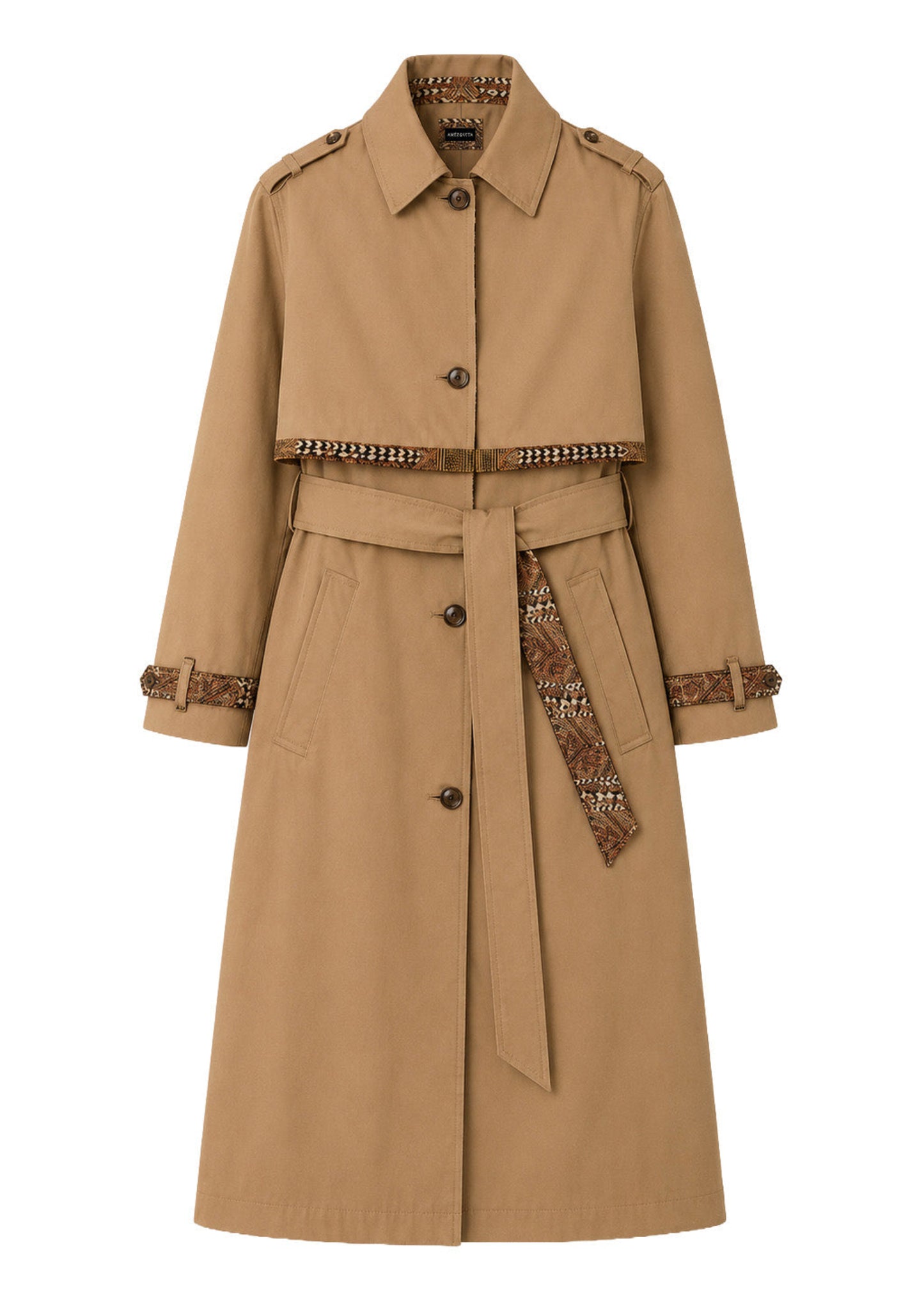 TRENCH COAT REGULAR MILÁN KHAKI UYUNI