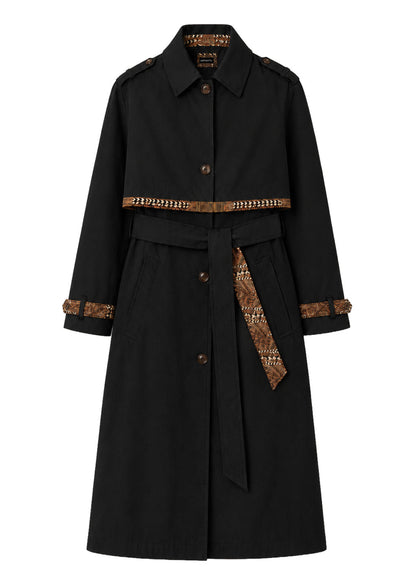 TRENCH COAT REGULAR MILÁN BLACK UYUNI