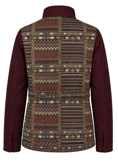FIELD JACKET REGULAR BRUSELAS BURGUNDY MULTICOLORED