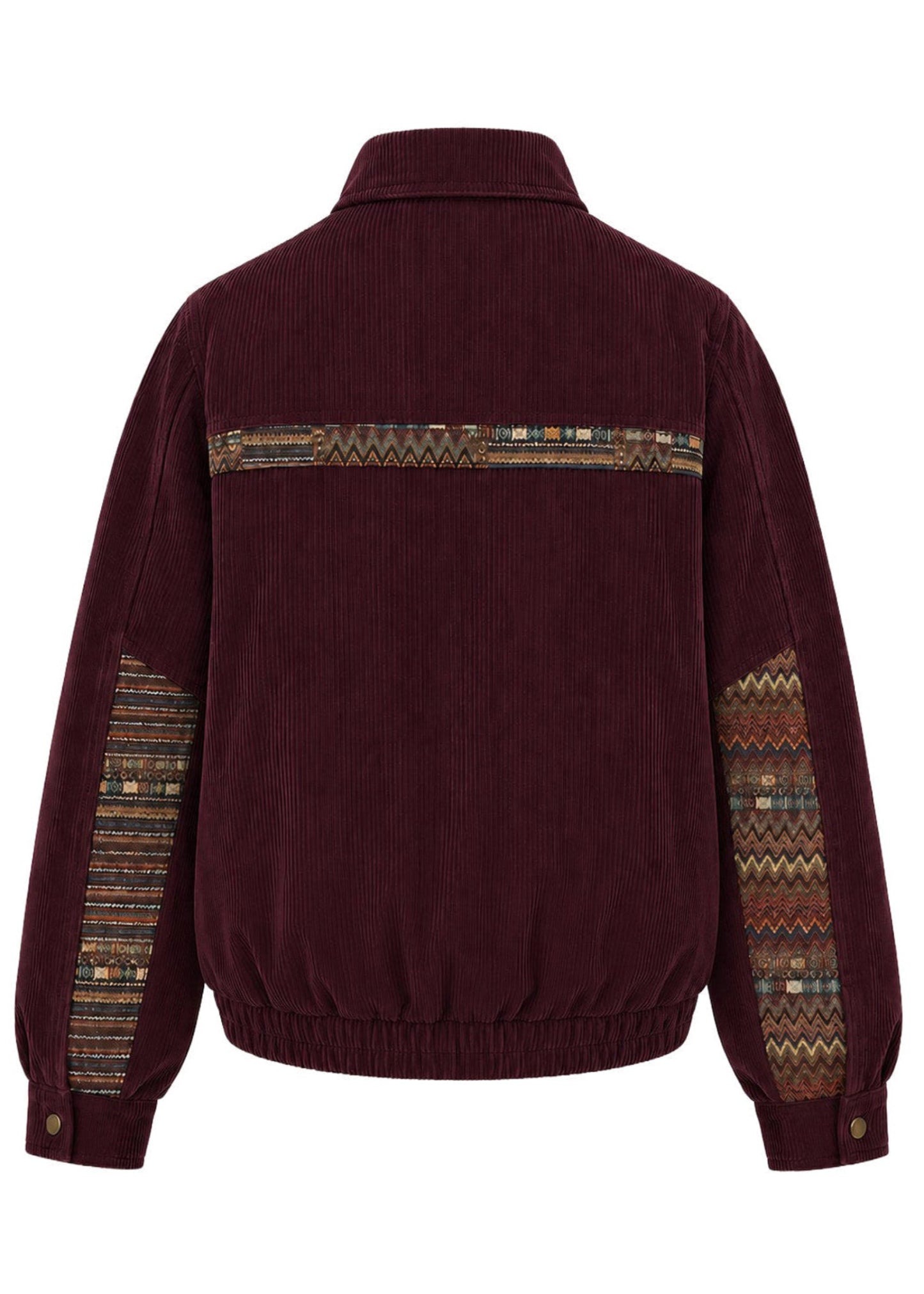 BOMBER JACKET REGULAR BONN BURGUNDY MULTICOLORED